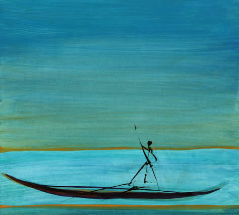 Anneliese Guttenberger -  Mann im Fluss